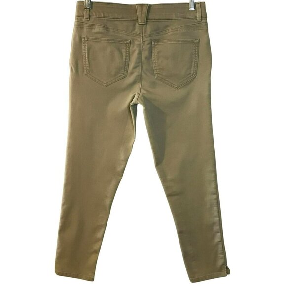 Bass Cropped Pants 5-Pocket Stretch Waist Cotton Blend Khaki Tan Women's Size 6 - Picture 6 of 16